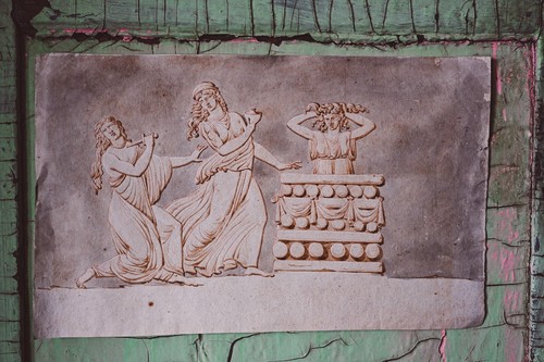 Acquarello antico epoca - epoca, 1800