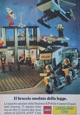 Pubblicità Advertising Werbung Italian Ritaglio 1987 STAZIONE POLIZIA LEGO