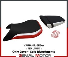 Rivestimento sella Blackburn Color Rosso-Bianco(RDW)T.I.YAMAHA R6 2003>2005