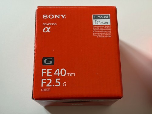 Obiettivo sony sel40f25g - sony,