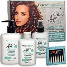 Shampoo Retro Ricci Divini Kit Maschera LeaveIn Pettine Ricci Perfetti