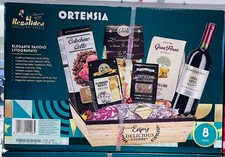 Pacco Natale Regalo 8 Pezzi Cesto Natalizio con vassoio Food Salato Food Vassoio