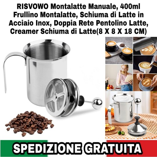 Montalatte manuale 400ml - montalatte,