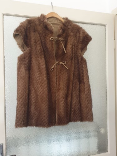 Gilet pelliccia vero visone - gilet,