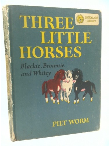 Three little horses - horses, blackie
