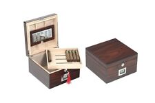 UMIDIFICATORE PORTASIGARI CEDRO E NOCE 50 CIGARS HUMIDOR 24X24X14 LUBINSKI Q206
