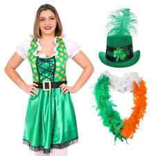 ABITO DA DONNA IRLANDESE SAN PATRIZIO FOLLETTO IRLANDA ABITO DA DONNA VESTITO ELEGANTE