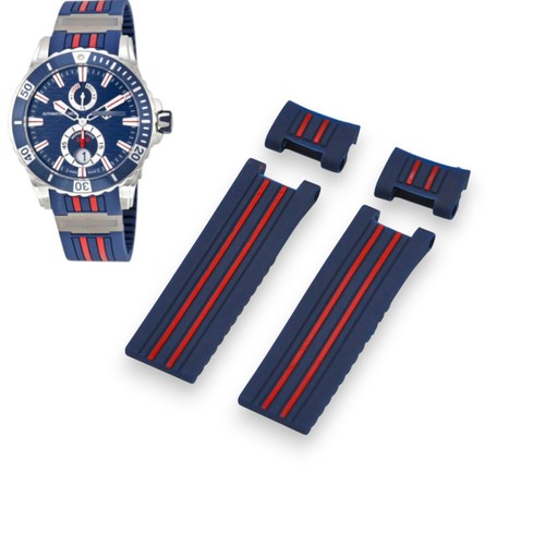 Cinturino gomma blu - 22, mm