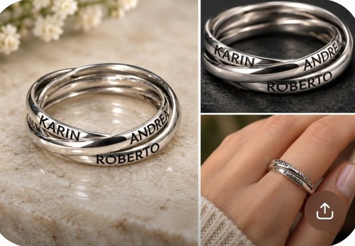 Anello fede fedina tris - fede,