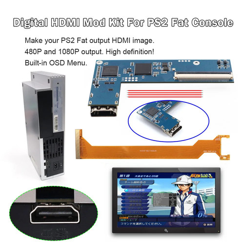 Kit mod hdmi - ps2, fat
