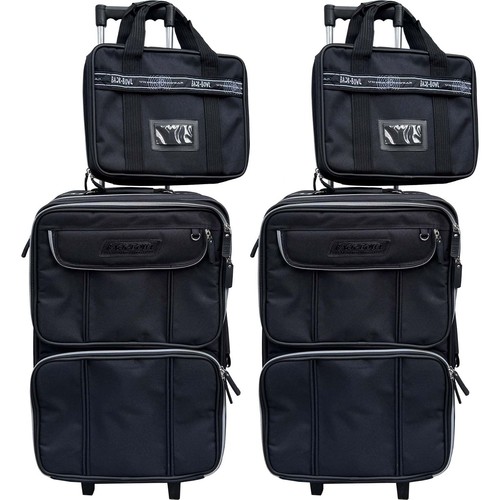 Set valigie tessuto con - valigie,