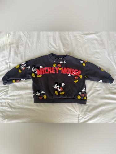 Felpa nera zara disney - felpa,