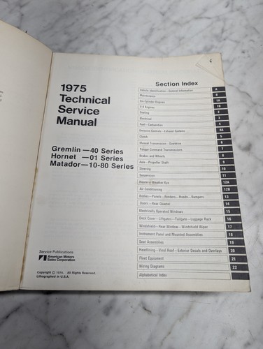 Amc 1975 manuale servizio - amc,