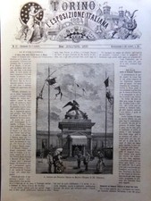 Stampa del 1884 Il chiosco del