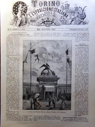 Stampa del 1884 chiosco - stampa,
