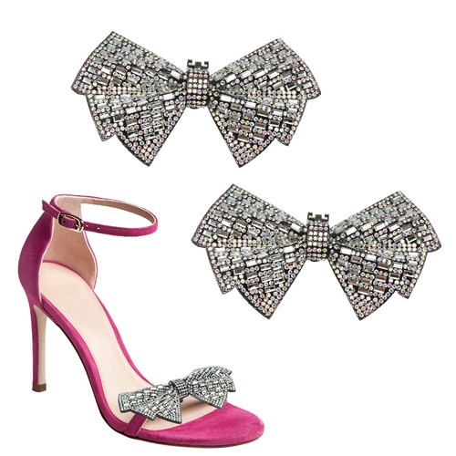 Clip scarpe fiori strass - scarpe, fiori+strass