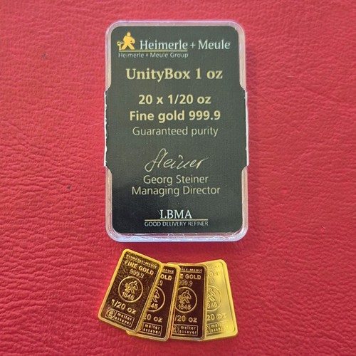 Lingotto oro 20 oz - d'oro, 1/20