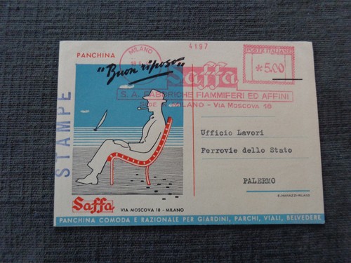 Panchine saffa milano - saffa, 1949