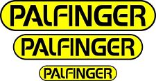 Palfinger Gru Idraulica | Adesivo Decalcomania Grafica | Nero e Giallo | BB539