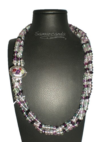 Collana torchon fluorite - torchon,