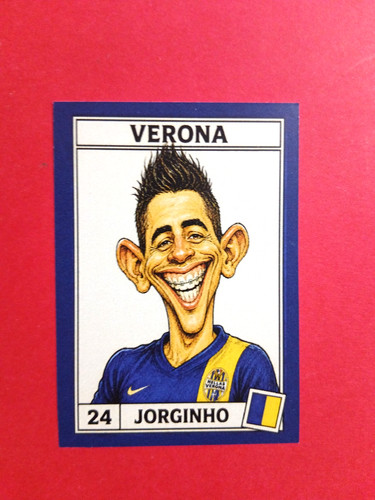 Figurina caricatura calciatori - figurina,