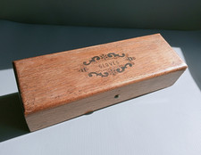 Vintage Wooden Glove Box Art