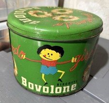 Scatola Latta Biscotti BOVOLONE  Pubblicità 