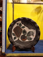 Vecchio Piatto Molto Particolare In Ceramica