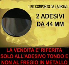 KIT ADESIVO STICKERS STEMMA LOGO COFANO ANTERIORE BMW MINI COOPER 2 PEZZI 44 MM 