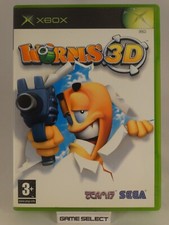 WORMS 3D MICROSOFT XBOX CLASSIC PRIMO MODELLO e 360 PAL ORIGINALE COMPLETO