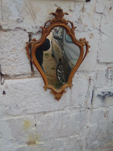 Specchiera intagliata vintage - specchiera,