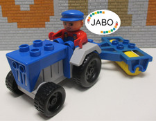 (Q12/3) Lego Duplo trattore con erpice e fattoria contadina fattoria