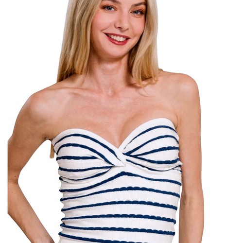 Zenana top donna righe in - top, a