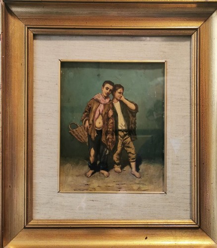 Quadro olio tela - olio, xix/xx