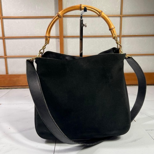 Borsa tracolla gucci bamboo - a,