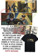 1 t-shirt fumetti neri personalizzata no diabolik kriminal sadik killing cobrak