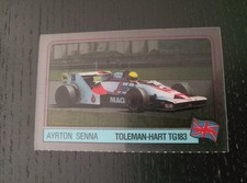 1984 Ayrton Senna Toleman Hart Panini F1 Grand Prix Scratch N Playl quasi come nuovo