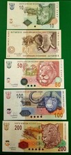 South Africa / Sud Africa / Set 10 + 20 + 50 + 100 + 200 Rand "Big Five" SPL ++