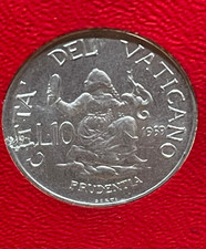 Moneta VATICANO 10 Lire 1959