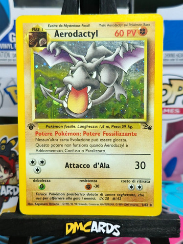 Pokemon aerodactyl rara - pokemon,