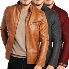 Giacca Moto Casual Uomo Top