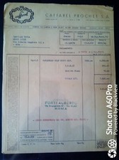 CAFFAREL PROCHET - FATTURA X