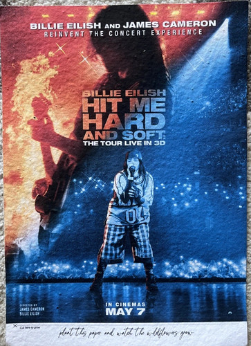 Poster billie eilish hit - billie, me