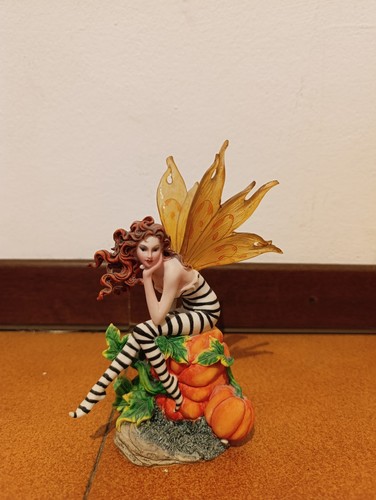 Statuetta fata zucca halloween - fata,