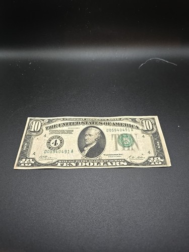 1928 banconota 10 dollari - banconota,