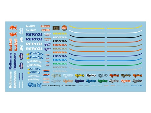 Decals honda 125 - decals, 1/12