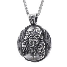 Collana medaglia sacra vintage