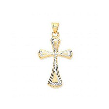 9ct Oro Giallo e Bianco