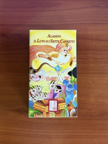 Vhs cartonata aladino lupo - cartonata,