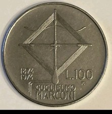 100 Lire Guglielmo Marconi